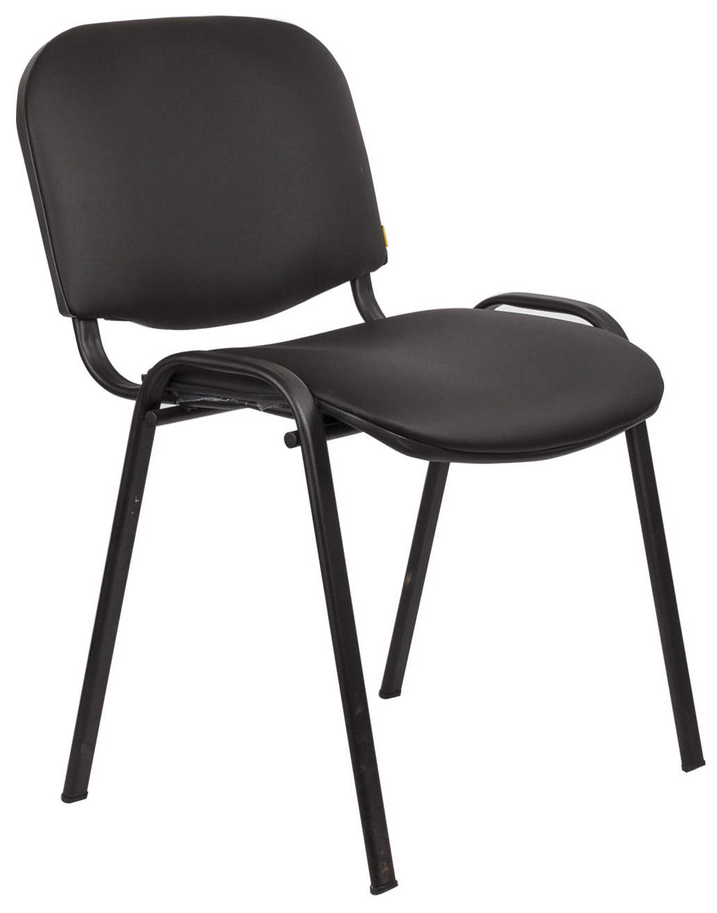 стул для посетителей изо черный ткань металл черный